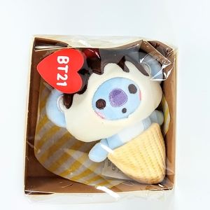 BT21 Line Friends  Baby Sweet Things Koya ice cream keychain NWT
